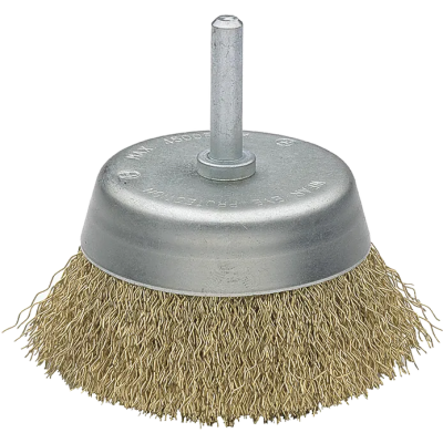 Cepillo Taza acero latonado alambre 50808