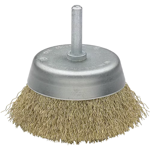 Cepillo Taza acero latonado alambre 50808