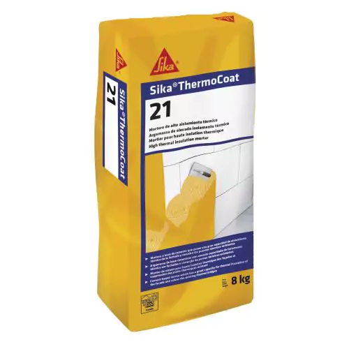 Sika Thermocoat 21 8 kg. Mortero de aislamiento termico