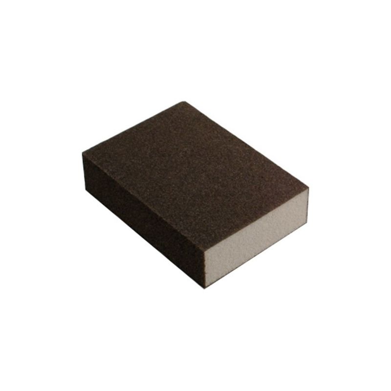 Taco de lija espuma flexible grano mediano−60 10x6x2cm.