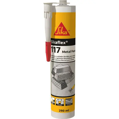 Sikaflex 117 Metal Force. Caja 12 Uds. La unidad sale 12,20 €