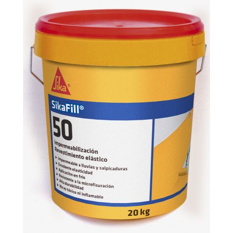 Gastos de envío Escuela de posgrado Villano Pintura Impermeabilizante Sikafill 50 20 kg | SLucía Construcción