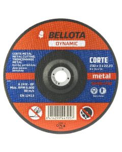 Disco abrasivo dynamic Bellota corte metal