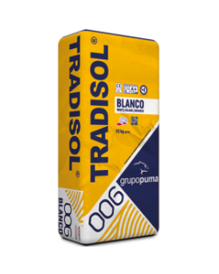 Tradisol Blanco C1 25 kg. para Porcelanicos
