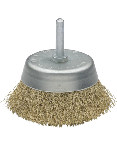 Cepillo Taza acero latonado alambre 50808