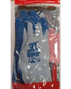 Guantes GUANTES DE LATEX SUPER-GRIP AZUL Talla 9