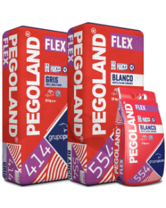 Pegoland flex blanco 25 kg. C2 TE S1.