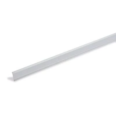 Perfil PVC colaminado B LIGHT GREY (con pestaña) 2m