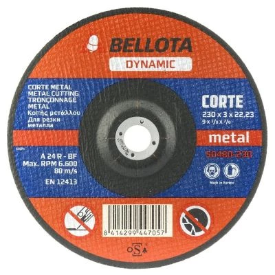 Disco abrasivo dynamic Bellota corte metal