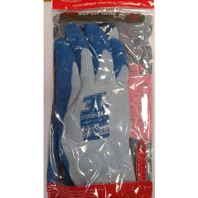 Guantes GUANTES DE LATEX SUPER-GRIP AZUL Talla 9