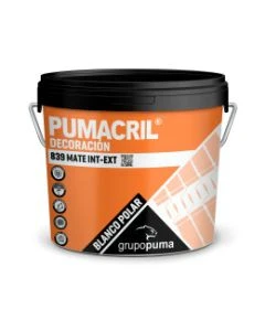 Pintura plastica Pumacril Decoracion Mate Int/Ext