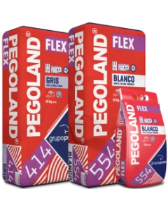 Pegoland flex blanco 25 kg. C2 TE S1.