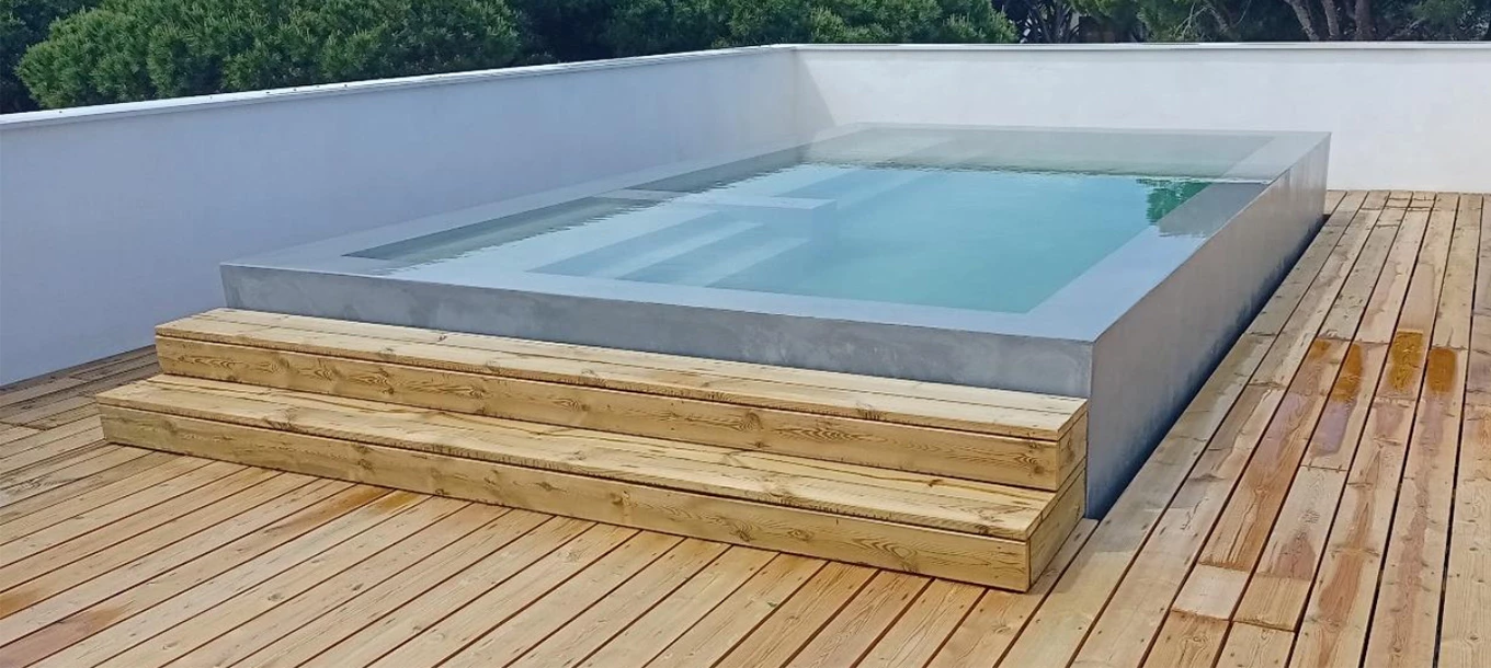 Impermeabilización y acabado de piscinas con el nuevo mortero Sikatop-142 Seal